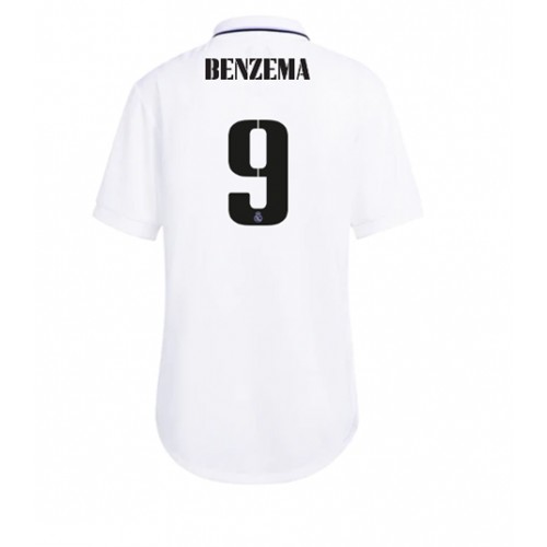 Real Madrid Karim Benzema #9 Hjemmedrakt Kvinner 2022-23 Kortermet Real Madrid Karim Benzema #9 Hjemmedrakt Kvinner 2022-23 Kortermet